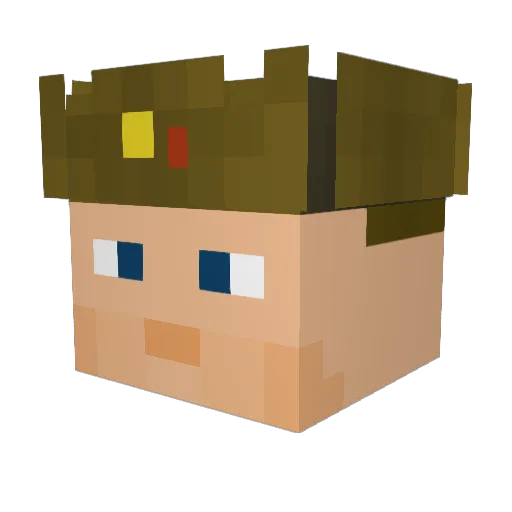 roaminx Minecraft avatar head, 3D render