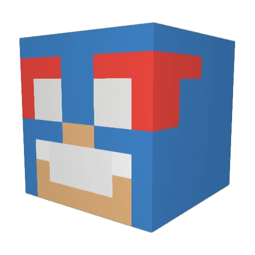 roan201064 Minecraft avatar head, 3D render