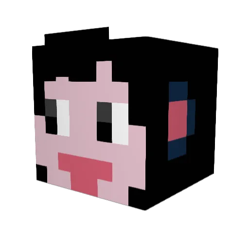 roan_vdg Minecraft avatar head, 3D render
