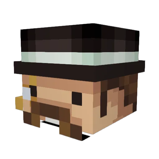 roanjesus Minecraft avatar head, 3D render