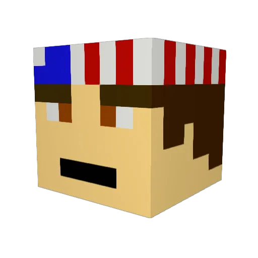 roarkiepoo22 Minecraft avatar head, 3D render