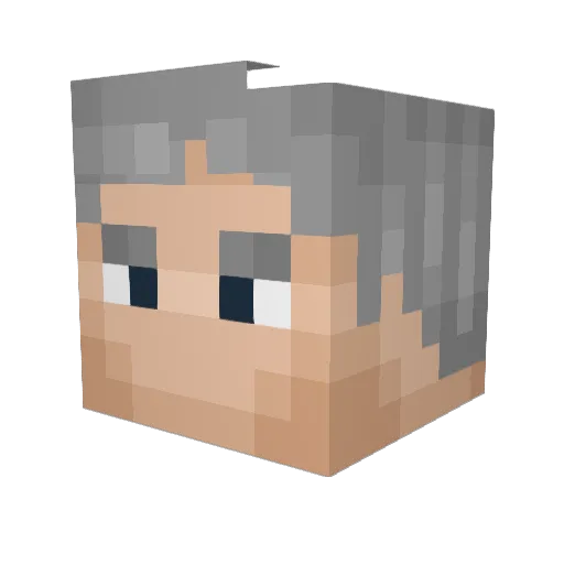 rob1888 Minecraft avatar head, 3D render