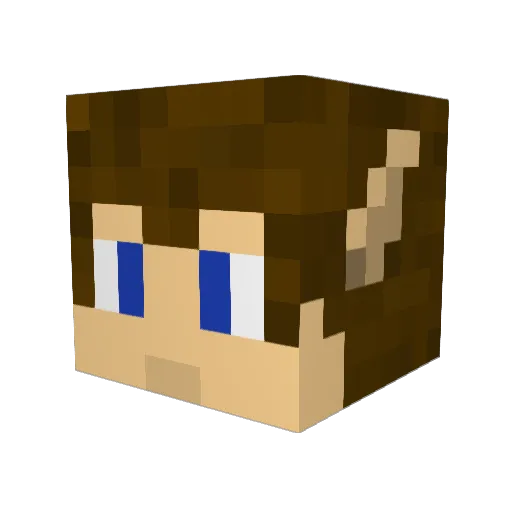 rob2804 Minecraft avatar head, 3D render