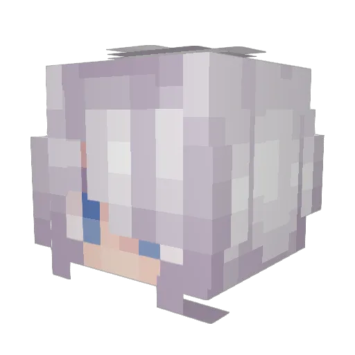 rob_r Minecraft avatar head, 3D render