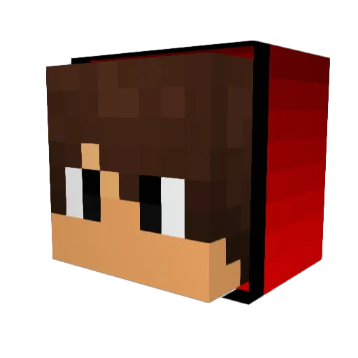 robatfish Minecraft avatar head, 3D render