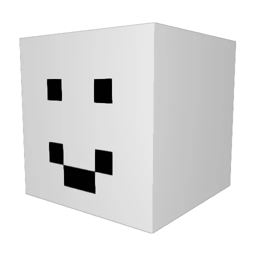 robbbyt Minecraft avatar head, 3D render