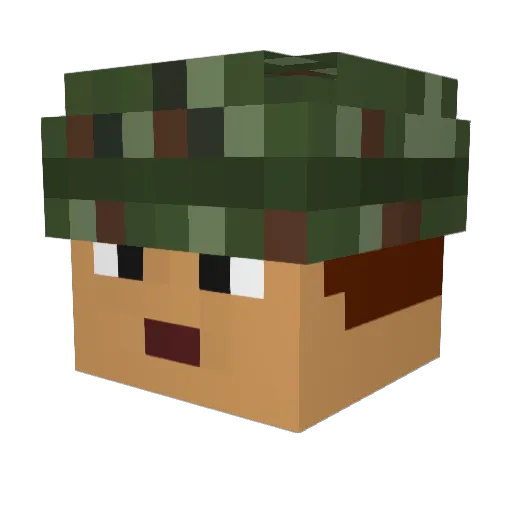 robbebol22 Minecraft avatar head, 3D render