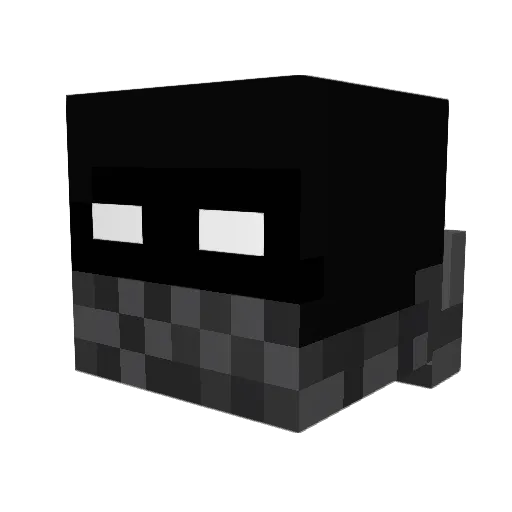 robbevb Minecraft avatar head, 3D render