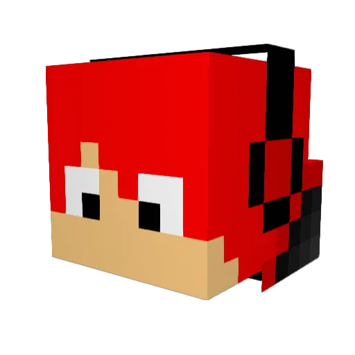 robbiemcl Minecraft avatar head, 3D render
