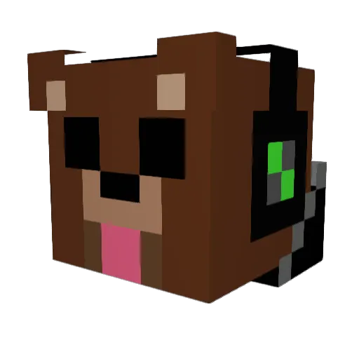 robbieq02 Minecraft avatar head, 3D render