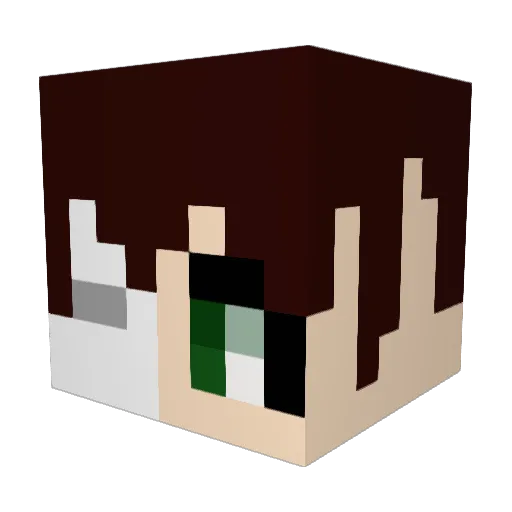 robbieravin Minecraft avatar head, 3D render