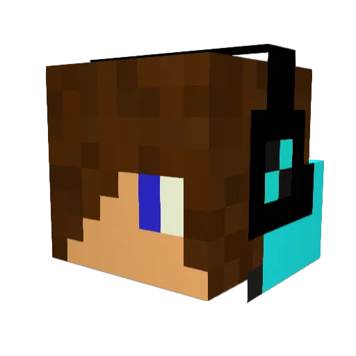 robbylastname Minecraft avatar head, 3D render