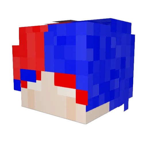 robbyraxx Minecraft avatar head, 3D render