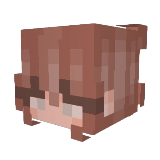 robcas69 Minecraft avatar head, 3D render