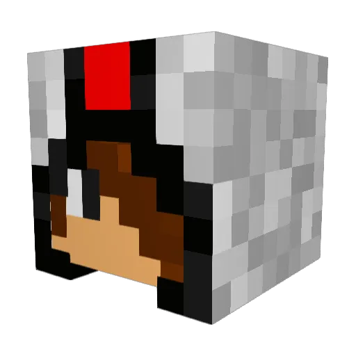 robdestroyer10 Minecraft avatar head, 3D render