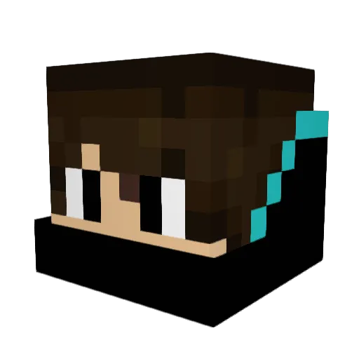 rober_0_0 Minecraft avatar head, 3D render