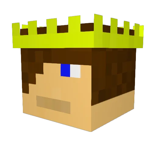 roberhanhan Minecraft avatar head, 3D render