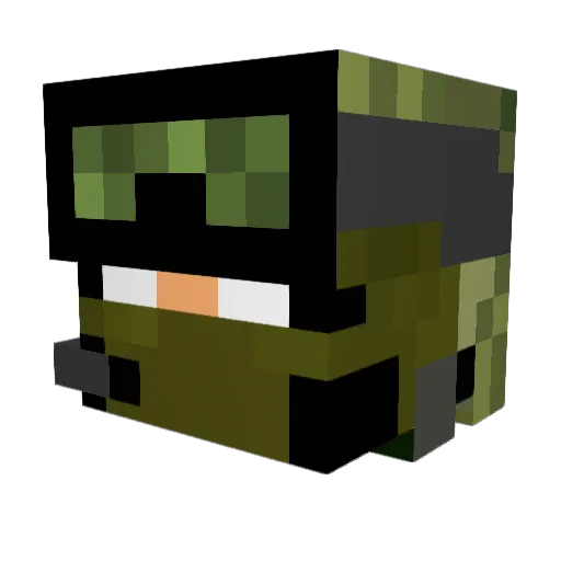 robert04ks Minecraft avatar head, 3D render