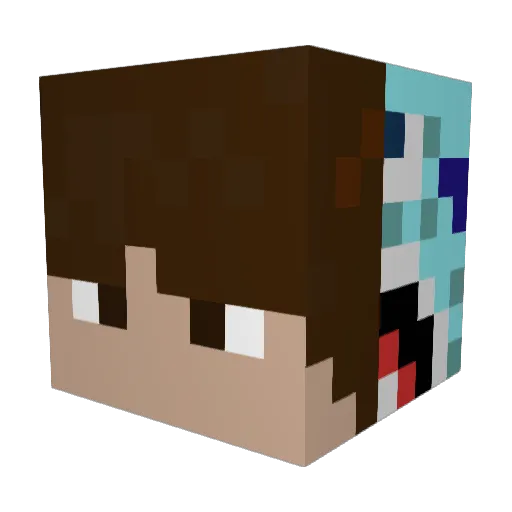 robert1507 Minecraft avatar head, 3D render