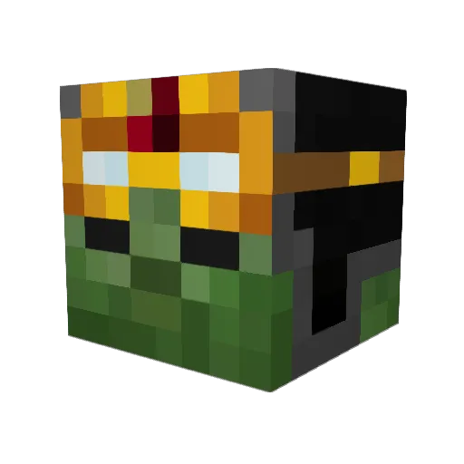 robert2504 Minecraft avatar head, 3D render