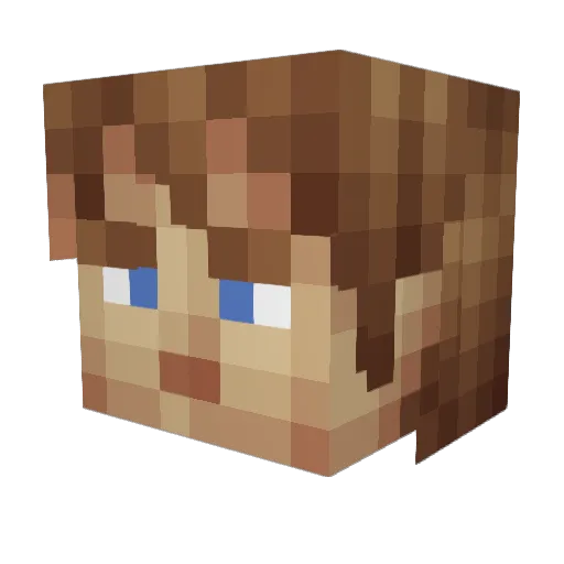 robert6722 Minecraft avatar head, 3D render