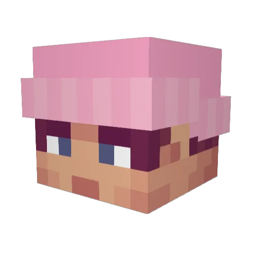 robert_patekson Minecraft avatar head, 3D render