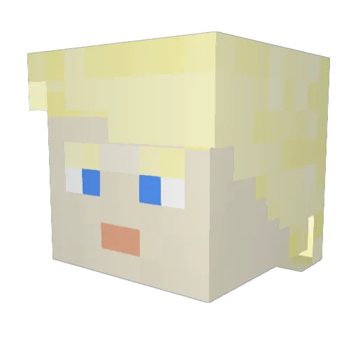 robert_tables Minecraft avatar head, 3D render