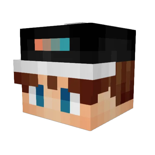 robertbeirnejr1 Minecraft avatar head, 3D render