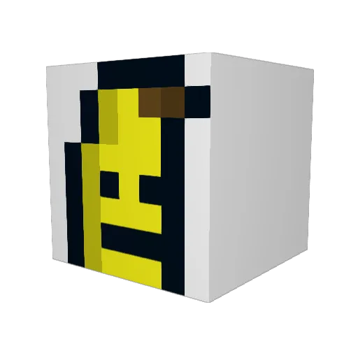 robertiyo Minecraft avatar head, 3D render