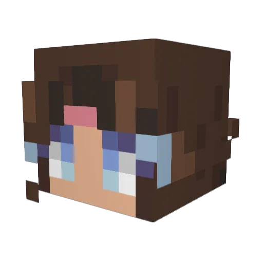 robertkuzey Minecraft avatar head, 3D render