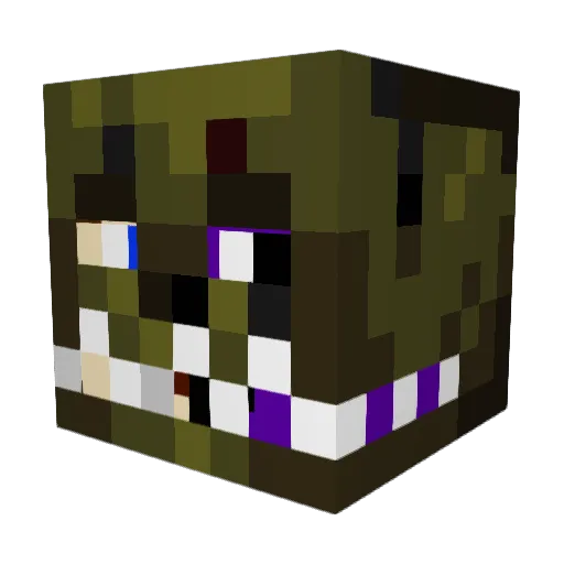 robertman0 Minecraft avatar head, 3D render