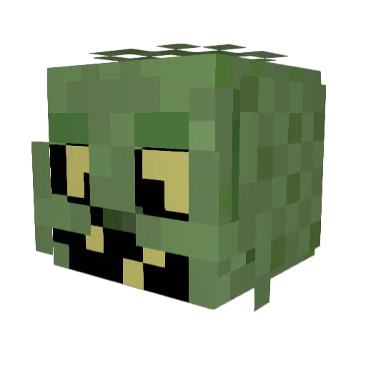 robertoak Minecraft avatar head, 3D render