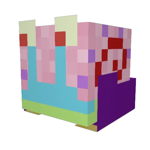 robertodelima Minecraft avatar head, 3D render