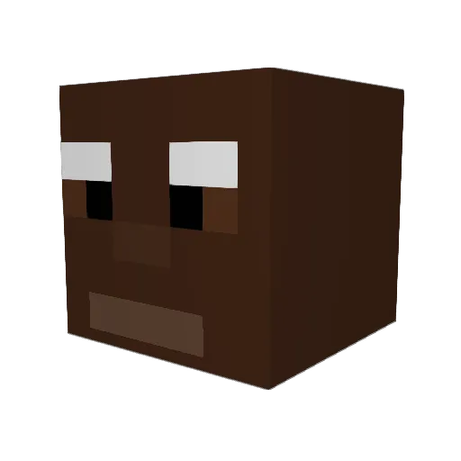 roberttheking19 Minecraft avatar head, 3D render