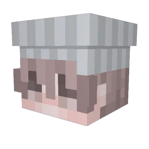 robeten Minecraft avatar head, 3D render