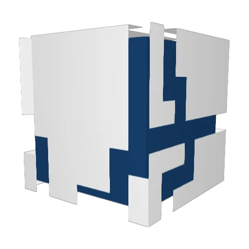 robforj Minecraft avatar head, 3D render