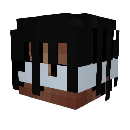 robiiz Minecraft avatar head, 3D render