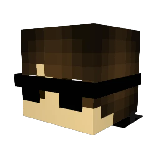 robin07h Minecraft avatar head, 3D render