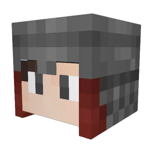 robinerikkost Minecraft avatar head, 3D render