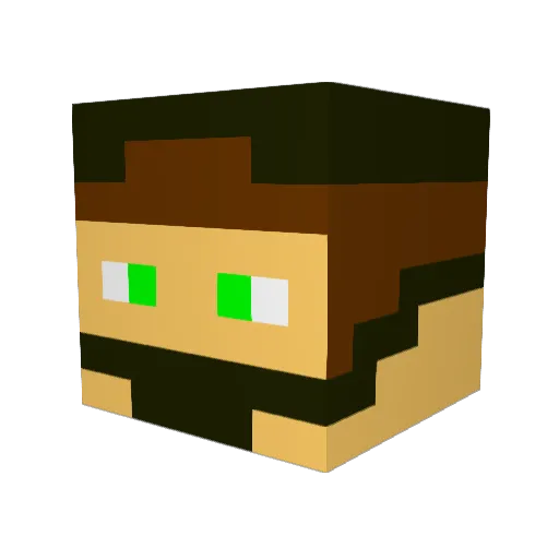robinhood363 Minecraft avatar head, 3D render