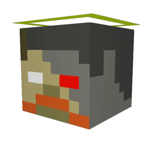 robino303 Minecraft avatar head, 3D render