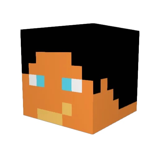 robinswid Minecraft avatar head, 3D render