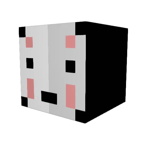 robinuwu Minecraft avatar head, 3D render
