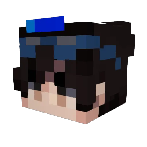 robix_x Minecraft avatar head, 3D render