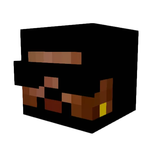 robj4 Minecraft avatar head, 3D render
