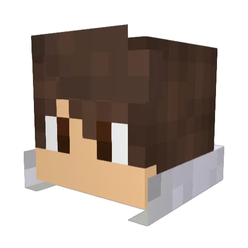 roblocks1 Minecraft avatar head, 3D render