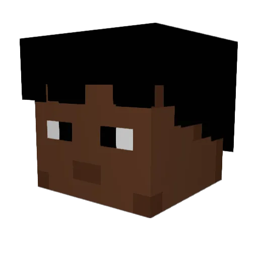 robloxmaster207 Minecraft avatar head, 3D render