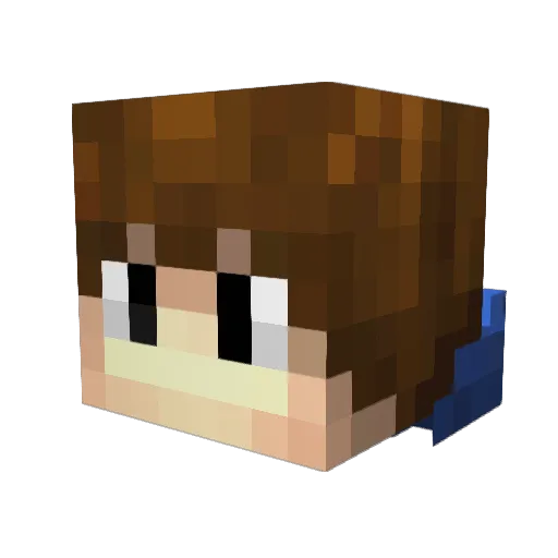 robn26 Minecraft avatar head, 3D render