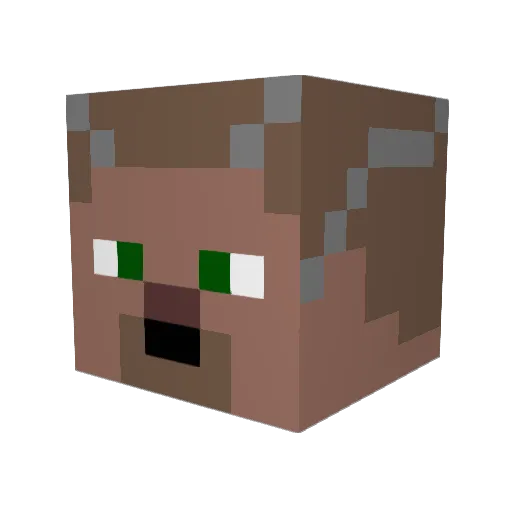 robo2505 Minecraft avatar head, 3D render