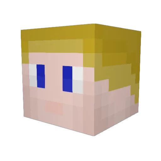 robo86844 Minecraft avatar head, 3D render